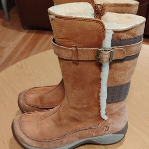 Women's Tan Merrell Leather Boots 6.5